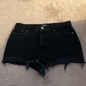 Abercrombie & Fitch high waisted denim shorts